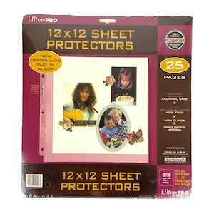 Rembrandt Ultra Pro 12x12 arkskydd, 25-pack, rymmer 50 ark, tillverkad i USA