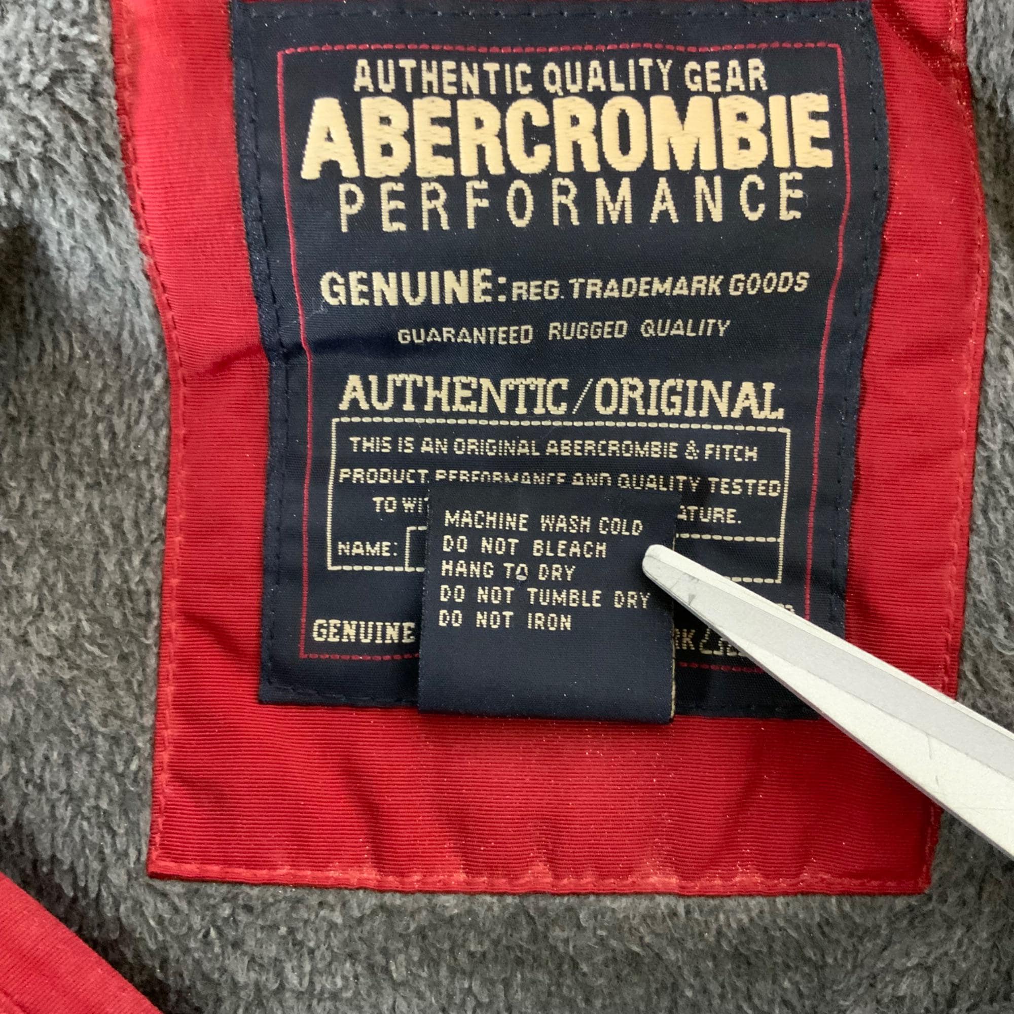 Abercrombie & Fitch Mens Red 1/4 Zip Jacket XL Performance Gear