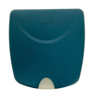 Laserline MediaZone 12 CD Storage Case With Instructions Teal & Clear Plastic