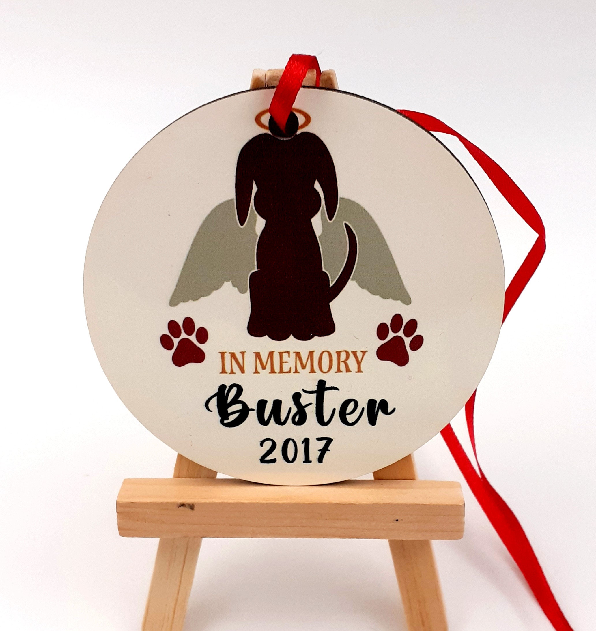 Personalized Pet Memorial Ornament Memorial Gift for Dog Etsy