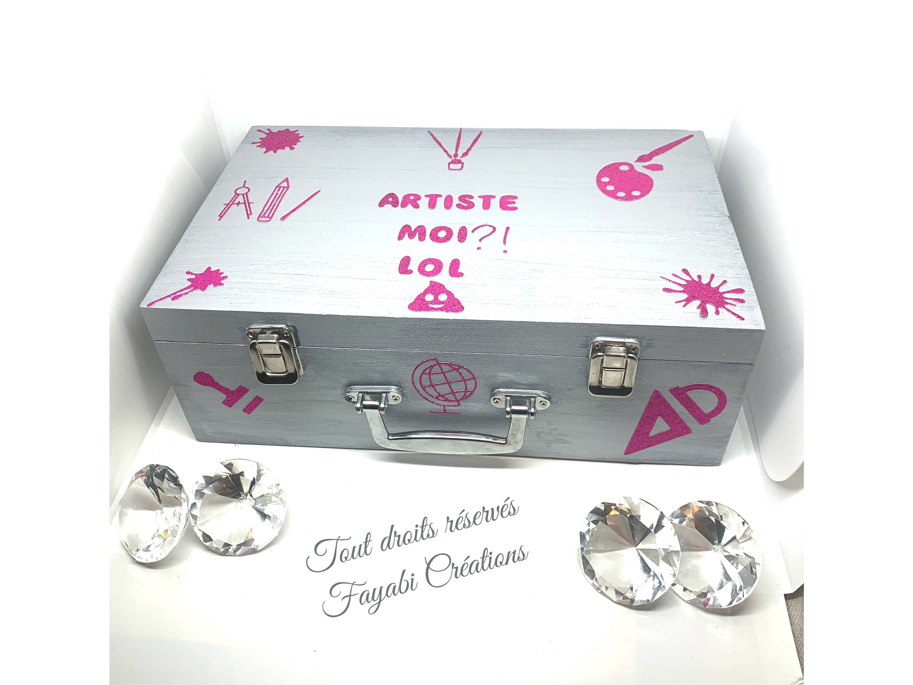 Valise en Bois Faite Main