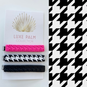 Houndstooth Tie Clips