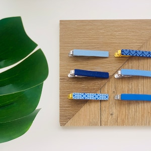 Blue Morocco Tie Clips