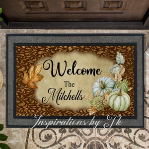Fall Abundance Doormat Design, Ready to Personalize, Autumn Doormat, Welcome Doormat Design, Sublimation Design, Printable Artwork, Autumn