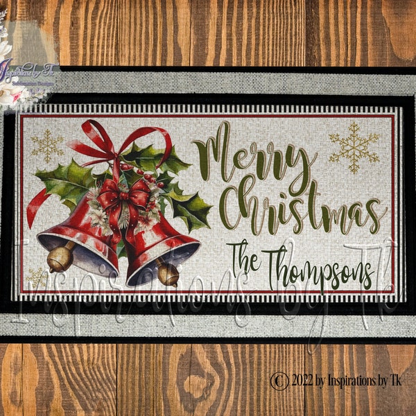 Christmas Door Mat Etsy