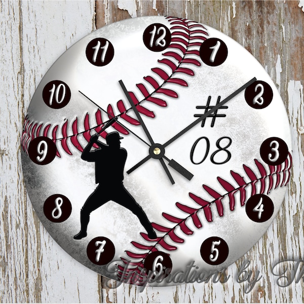 Baseball Clock Etsy