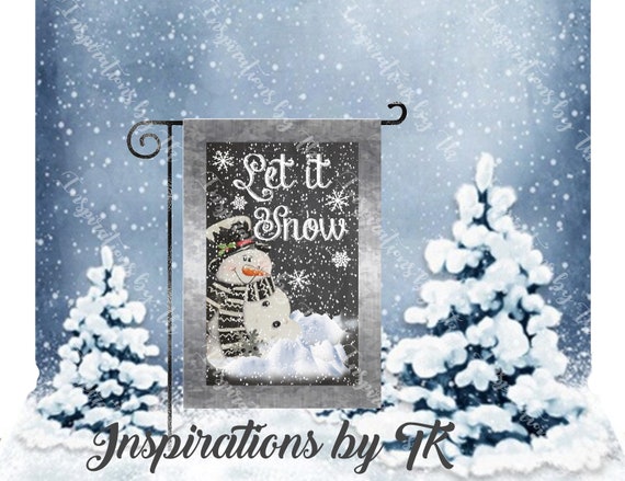 Snowman Garden Flag Let It Snow - Let It Snow Snowman Garden Flag Snowman Garden Flag Let It Snow - Let It Snow Snowman Garden Flag