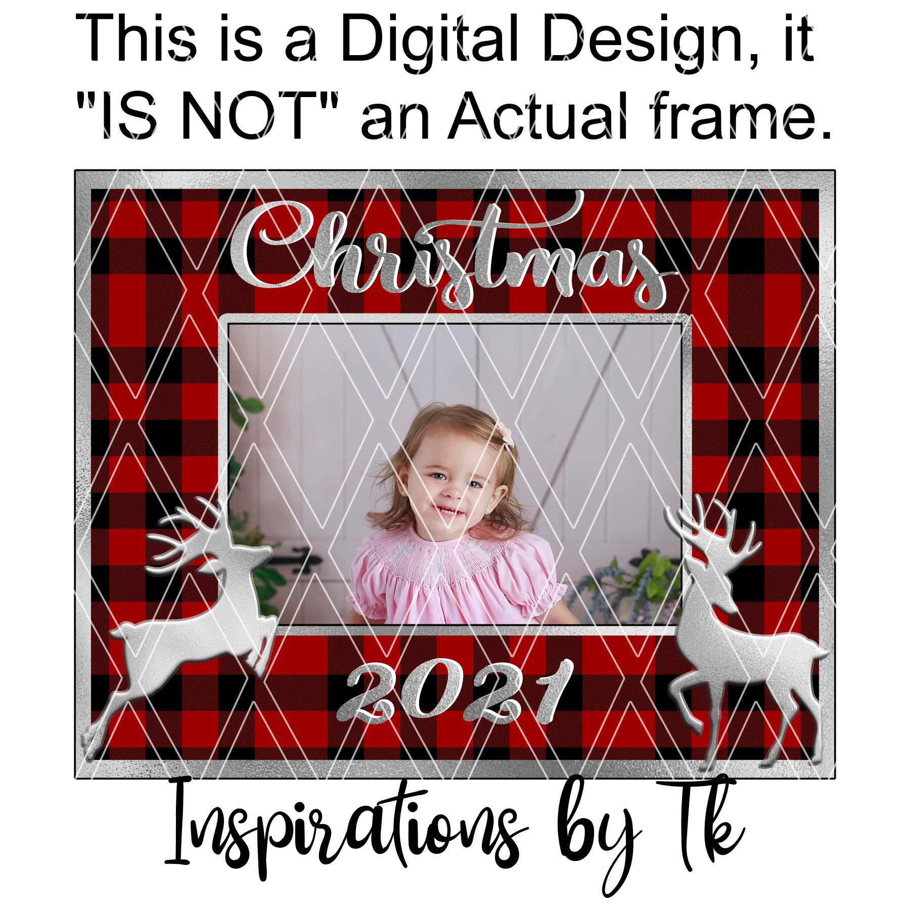 Buffalo Plaid Christmas 2021 Frame Design 8x10 Etsy