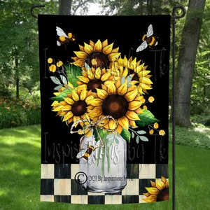 Rustic Sunflowers Sublimation Garden Flag Design, Farmhouse Sublimation, Spring Flag, Sublimation Download, Digital Design
