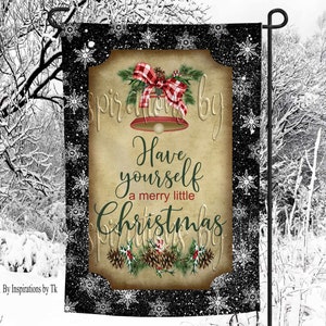 Have Yourself a Merry Christmas Garden Flag Design, Christmas Design, Sublimation Design, Printable Artwork, Sublimation, Digital Design