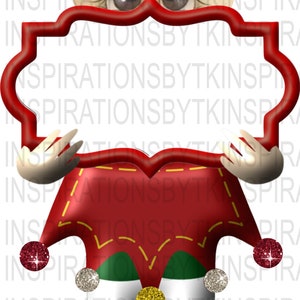 Whimsical Elf Design, Christmas Elf Green Hat Design, Pronto per personalizzare, 6 x 13 Design, Digital Download Design, Sublimation Downloads