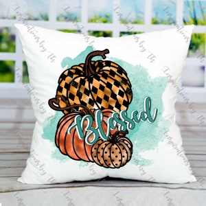 Herbst gesegnet Kürbis Design, druckbare Kunstwerk, Sublimation Download, 300 dpi PNG, Grafik-Design