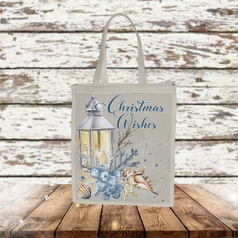 Christmas Wishes from the Sea Lantern Design Elegant Christmas Sublimation Digital Design Ocean Design Sublimation Download Christmas