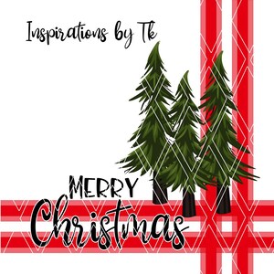 Merry Christmas Stripes & Trees Design, Merry Christmas, Great for a Pillow, 16x16 Design, Digital Design, Sublimation Download, Sublimation