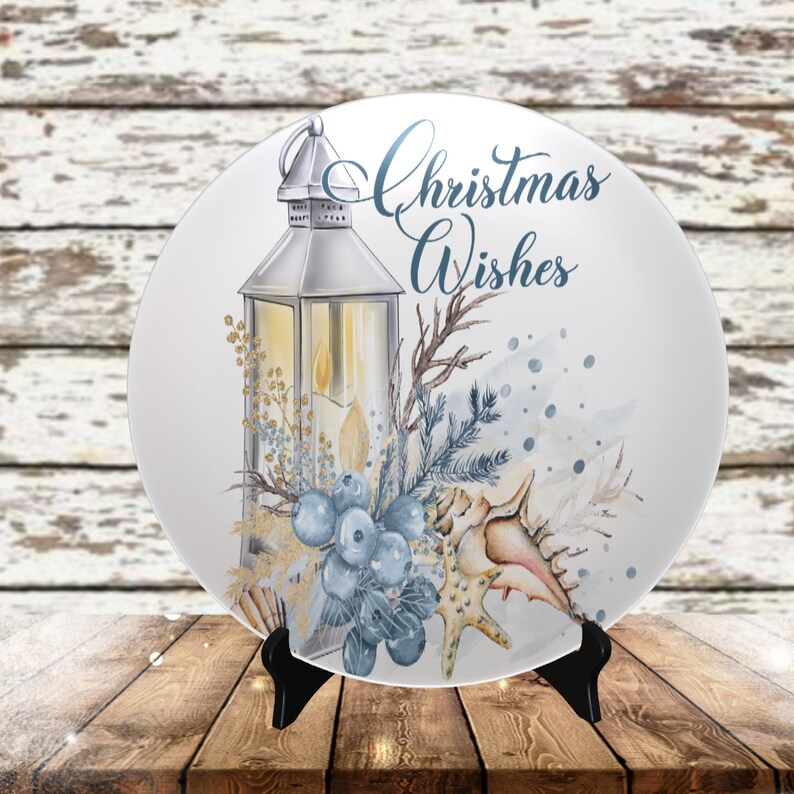 Christmas Wishes from the Sea Lantern Design Elegant Christmas Sublimation Digital Design Ocean Design Sublimation Download Christmas
