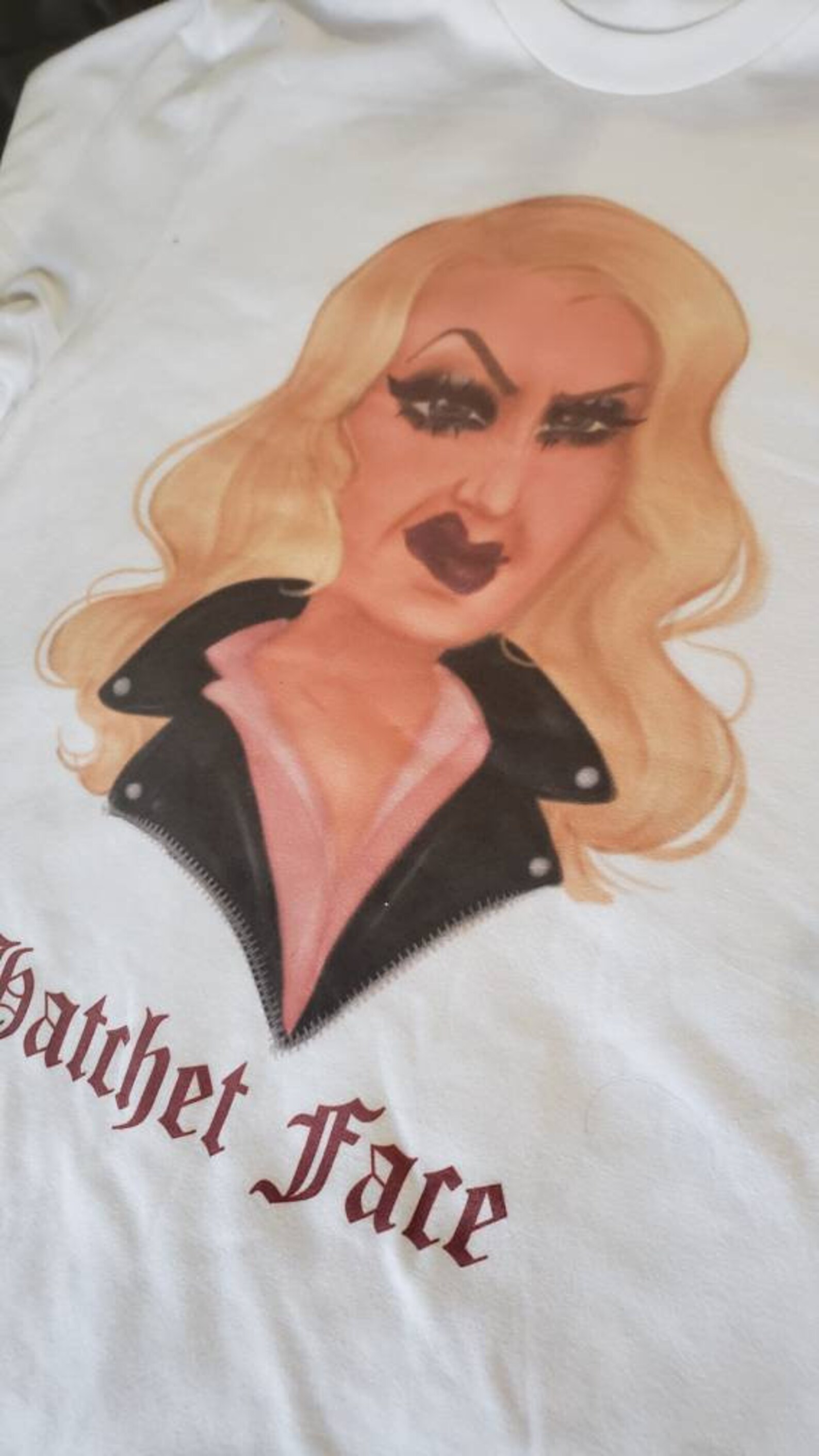 Hatchet face cry baby t shirt read descp original art by etsy