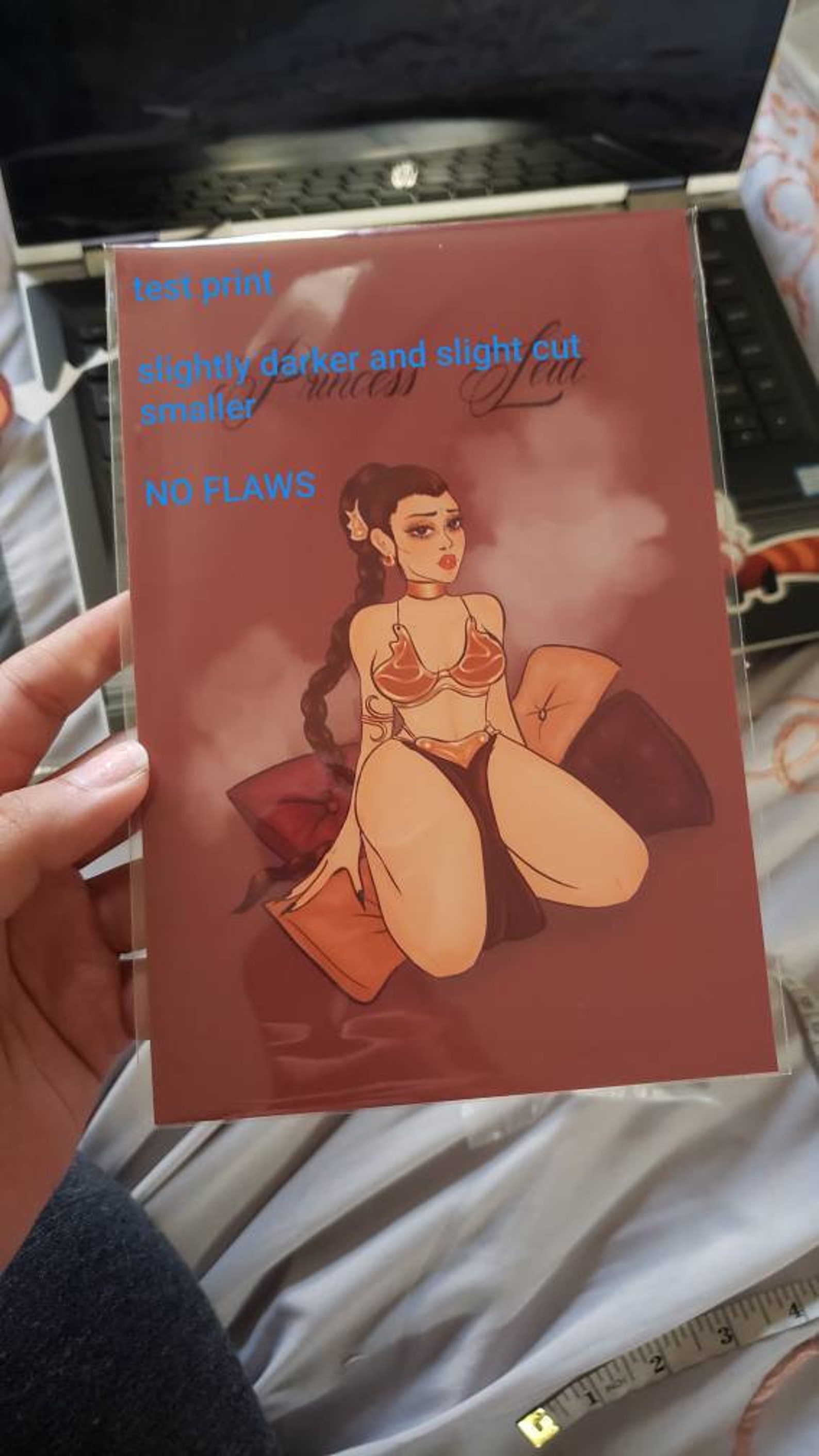 Princess Leia Slave outfit Jabba The Hutt Art print by me | Etsy