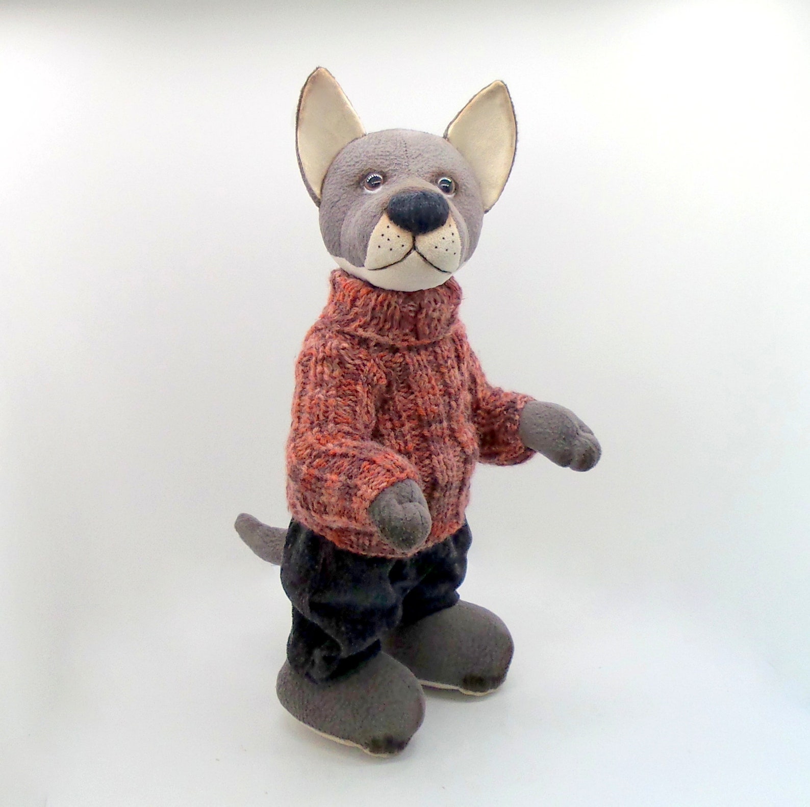 Wolf plush pattern Wolf stuffed animal Toy sewing pattern for Etsy