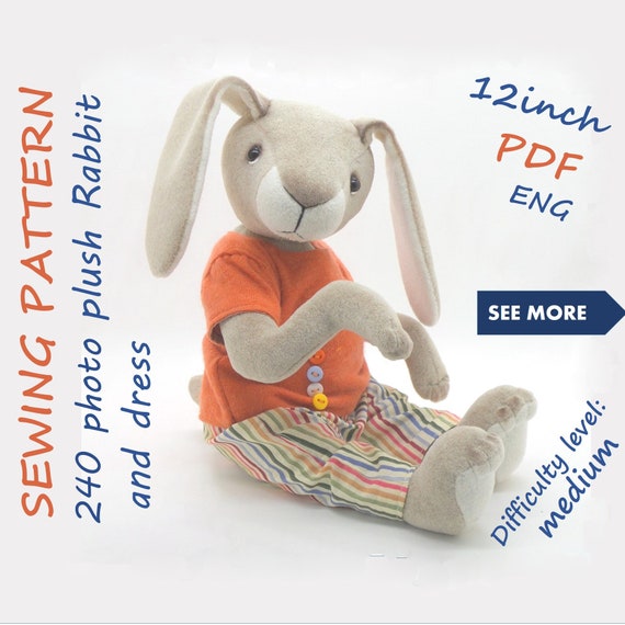 bunny stuffed animal pattern