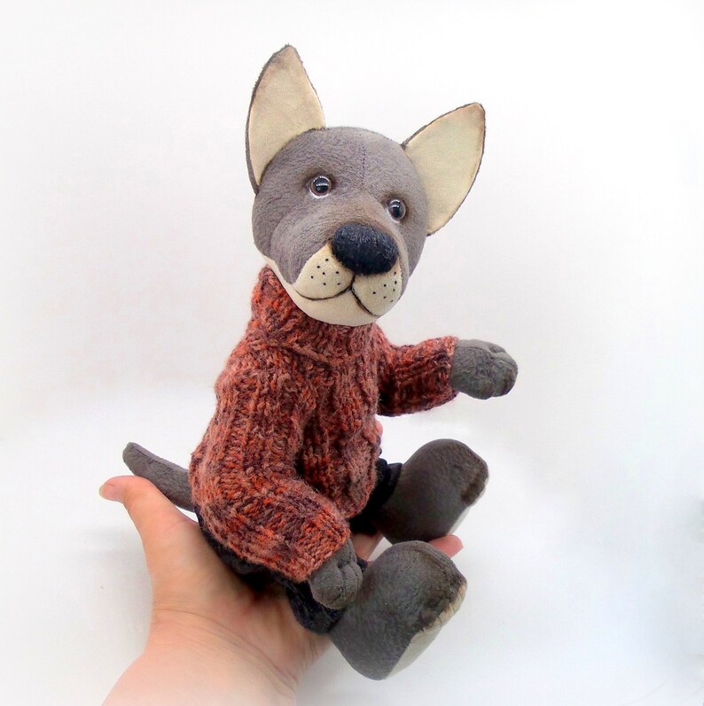 Wolf plush pattern Wolf stuffed animal Toy sewing pattern for Etsy