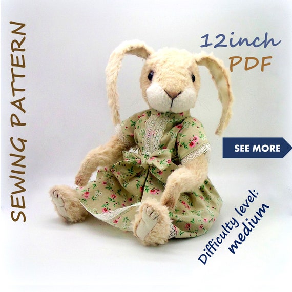 bunny stuffed animal pattern