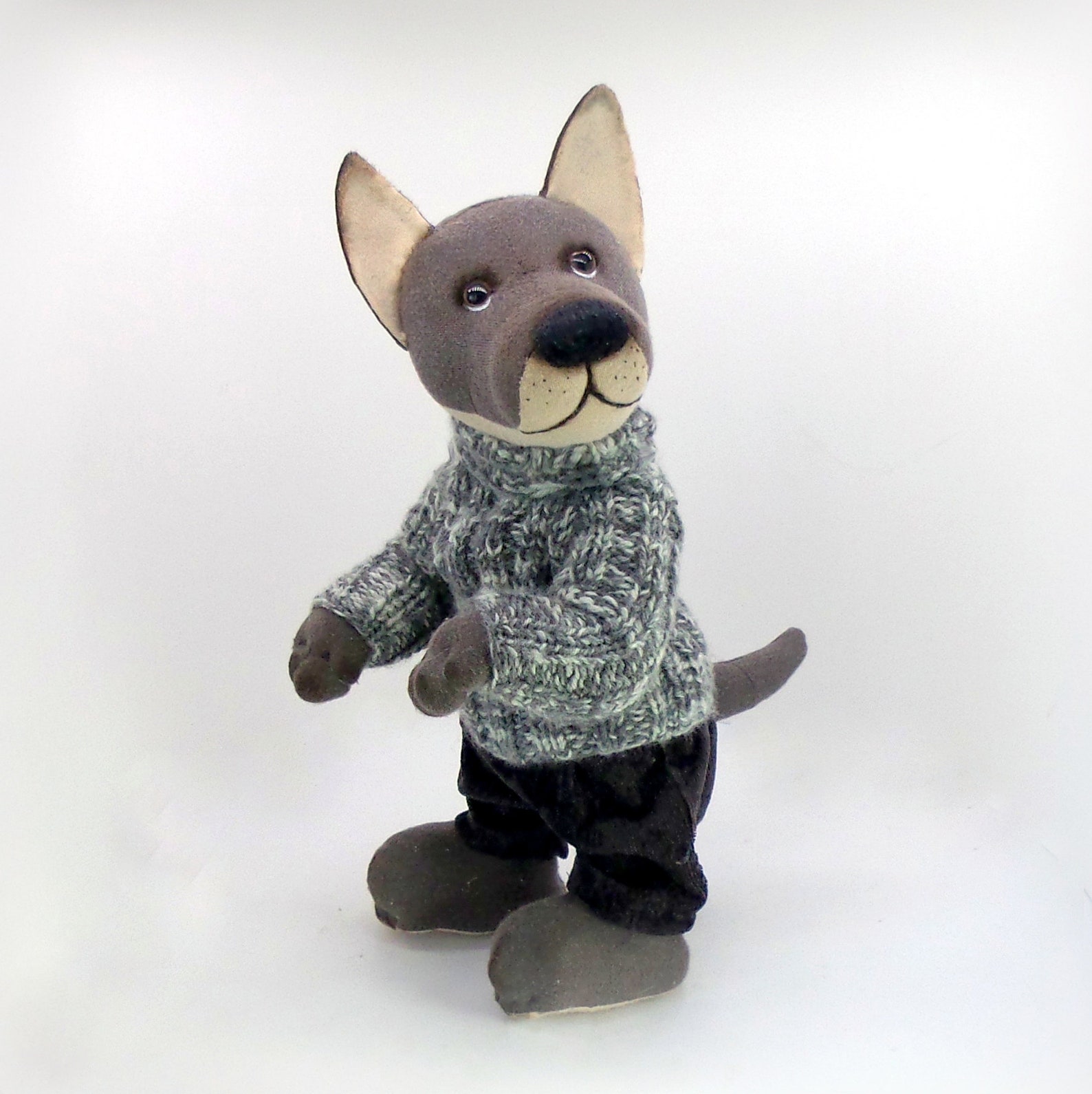 Wolf plush pattern Wolf stuffed animal Toy sewing pattern for Etsy
