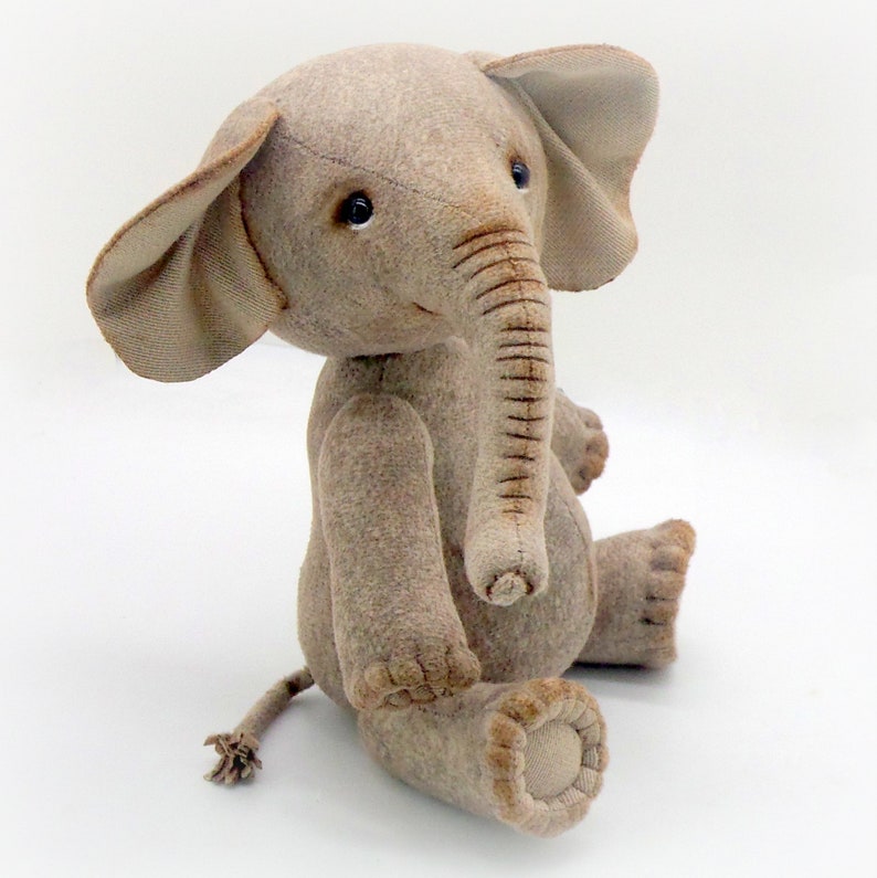 Elephant sewing pattern with clothes Stuffed animal sewing Etsy