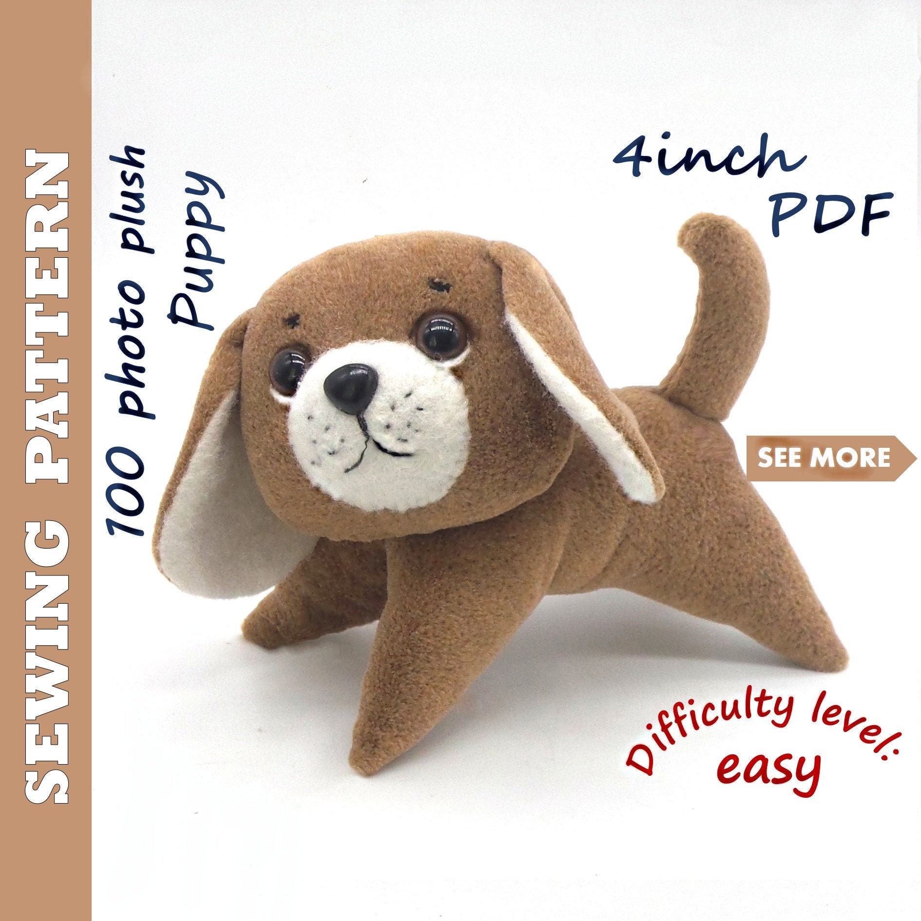 Dog Stuffed Animal Sewing Pattern ., SAVE 36% Dog Stuffed Animal Sewing Pattern ., SAVE 36%
