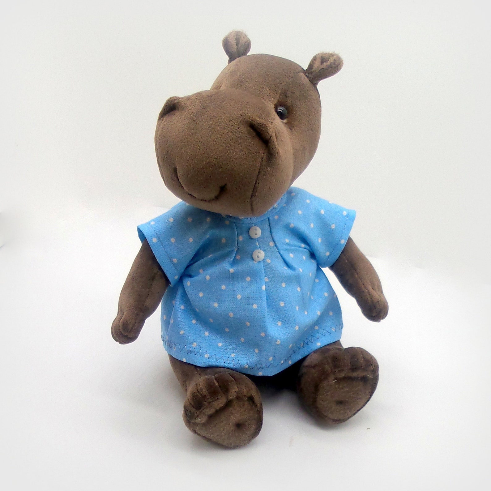 Stuffed animal sewing pattern hippo plush Hippopotamus Etsy