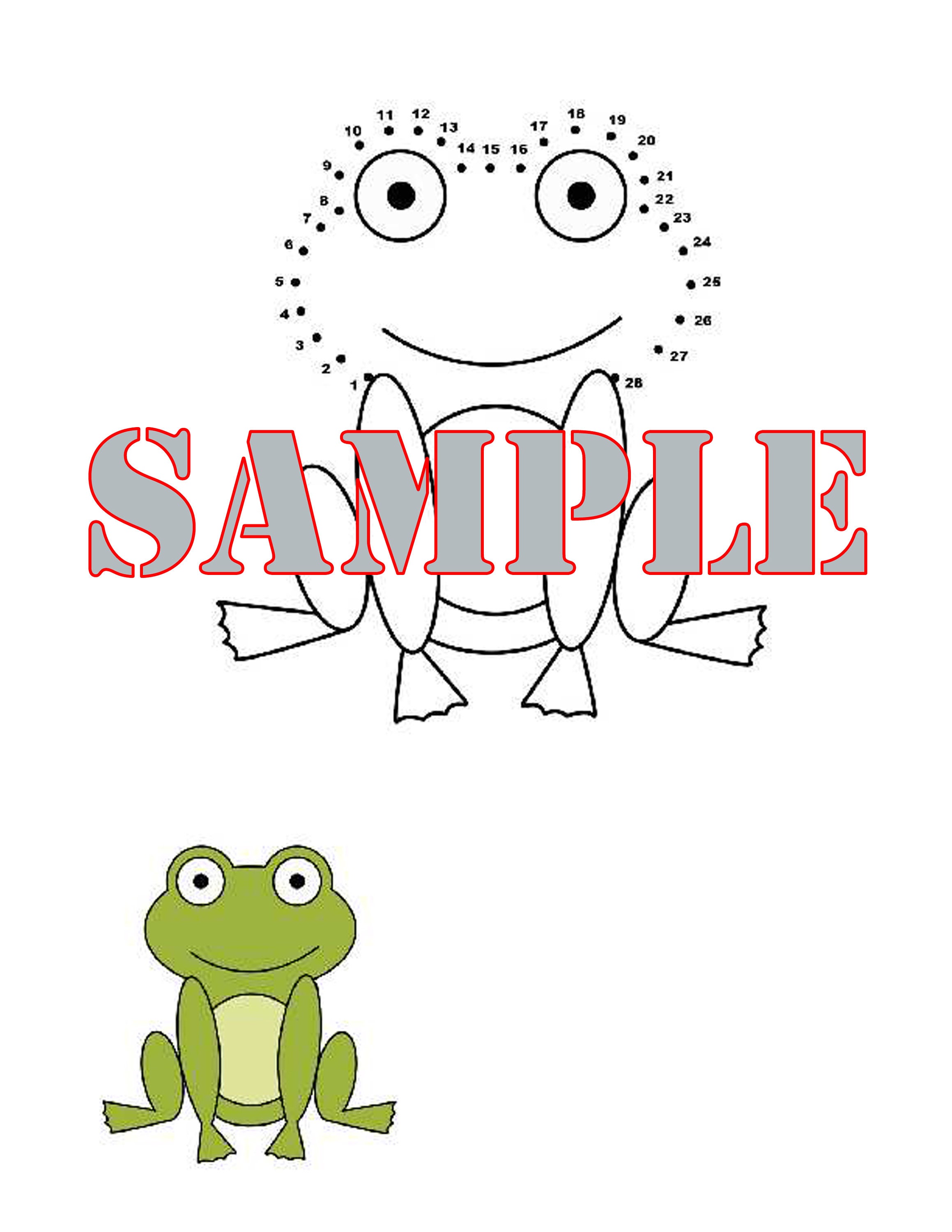 Educational and Fun Dot-to-Dot and Colouring Activity Pages | Etsy