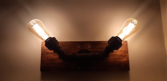 Industrial Steampunk Bathroom Light Etsy
