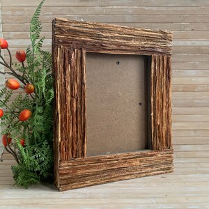 Brushwood Rustic Picture Frame made from dry fern stems.