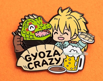 Dorohedoro &quot;Gyoza Crazy&quot; Caiman x Nikaido Hard Enamel Pin