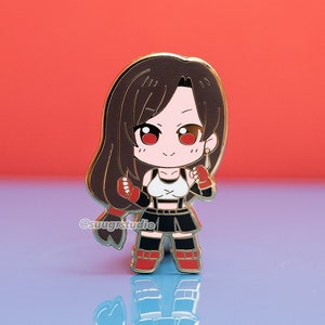 FF7 Tifa Hard Enamel Pin, Nostalgic Game