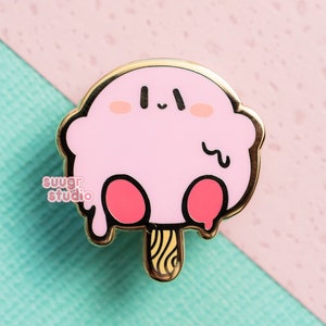 Pin de esmalte de paleta de helado Poyo