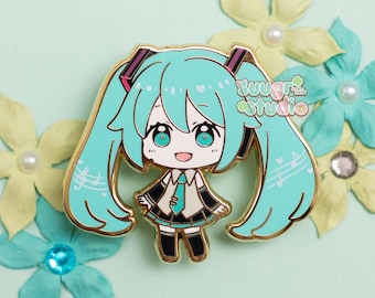 Virtual Vocalist Miku Hard Enamel Pin