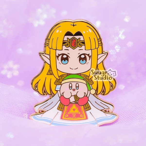Princess x Poyo (Zelda) Hard Enamel Pin