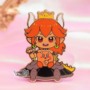 Princess x Poyo (Red Bowsette) Hard Enamel Pin