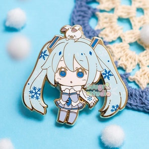Virtual Vocalist Snow Miku Hard Enamel Pin