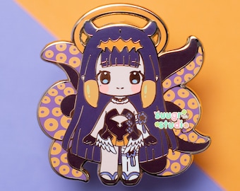 Hololive Vtuber Ninomae Ina'nis Enamel Pin, Fan Merch, Mother's Day Gift