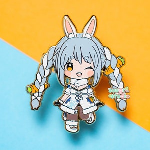 Hololive Vtuber Usada Pekora Enamel Pin, Fan Merch