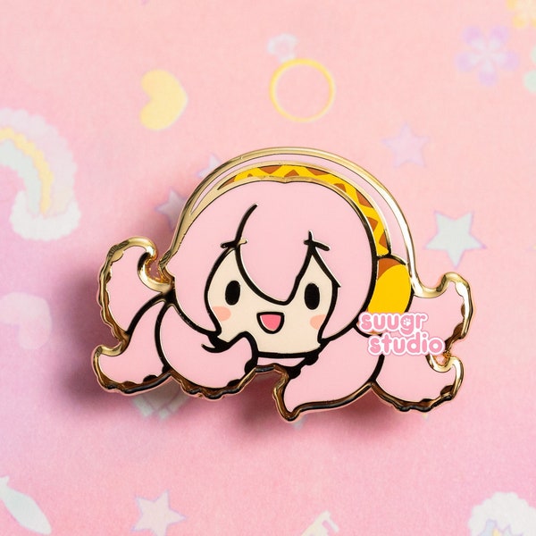 Virtual Vocalist Tako Luka Hard Enamel Pin