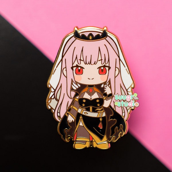 Hololive Vtuber Mori Calliope Enamel Pin, Fan Merch