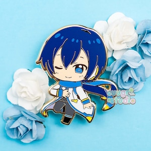 Virtual Vocalist Kaito Hard Enamel Pin