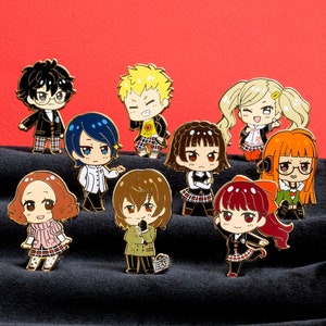 Full Set of Persona 5 Phantom Thief Enamel Pins