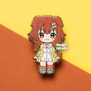 Hololive Vtuber Inugami Korone Enamel Pin, Fan Merch