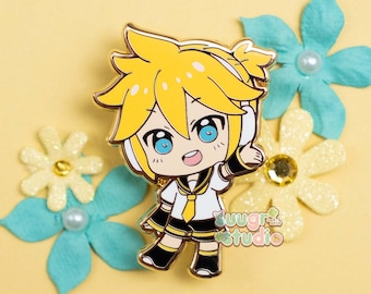 Virtual Vocalist Len Hard Enamel Pin