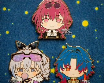 HSR Kafka, Blade and Silver Wolf Star Rail the Stellaron Hunters Honkai Star Rail Hard Enamel Pin, Mother's Day Gift