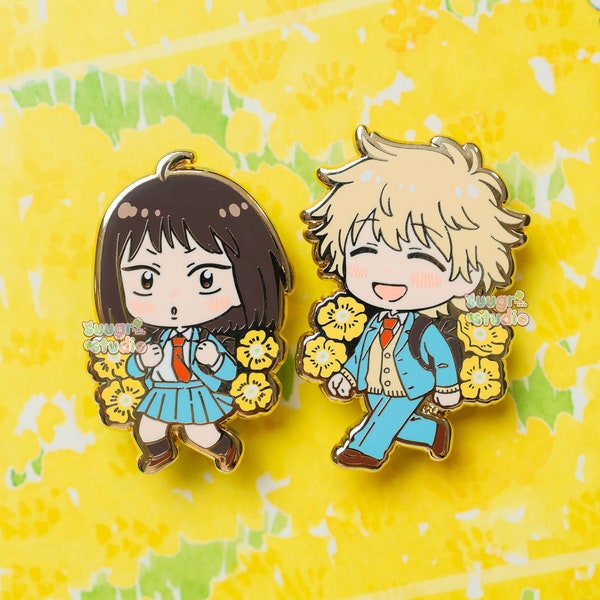 Mitsumi and Shima Hard Enamel Pin