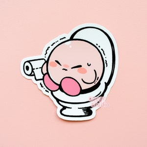Adesivo in vinile Pooping Poyo da 3", merchandising per fan